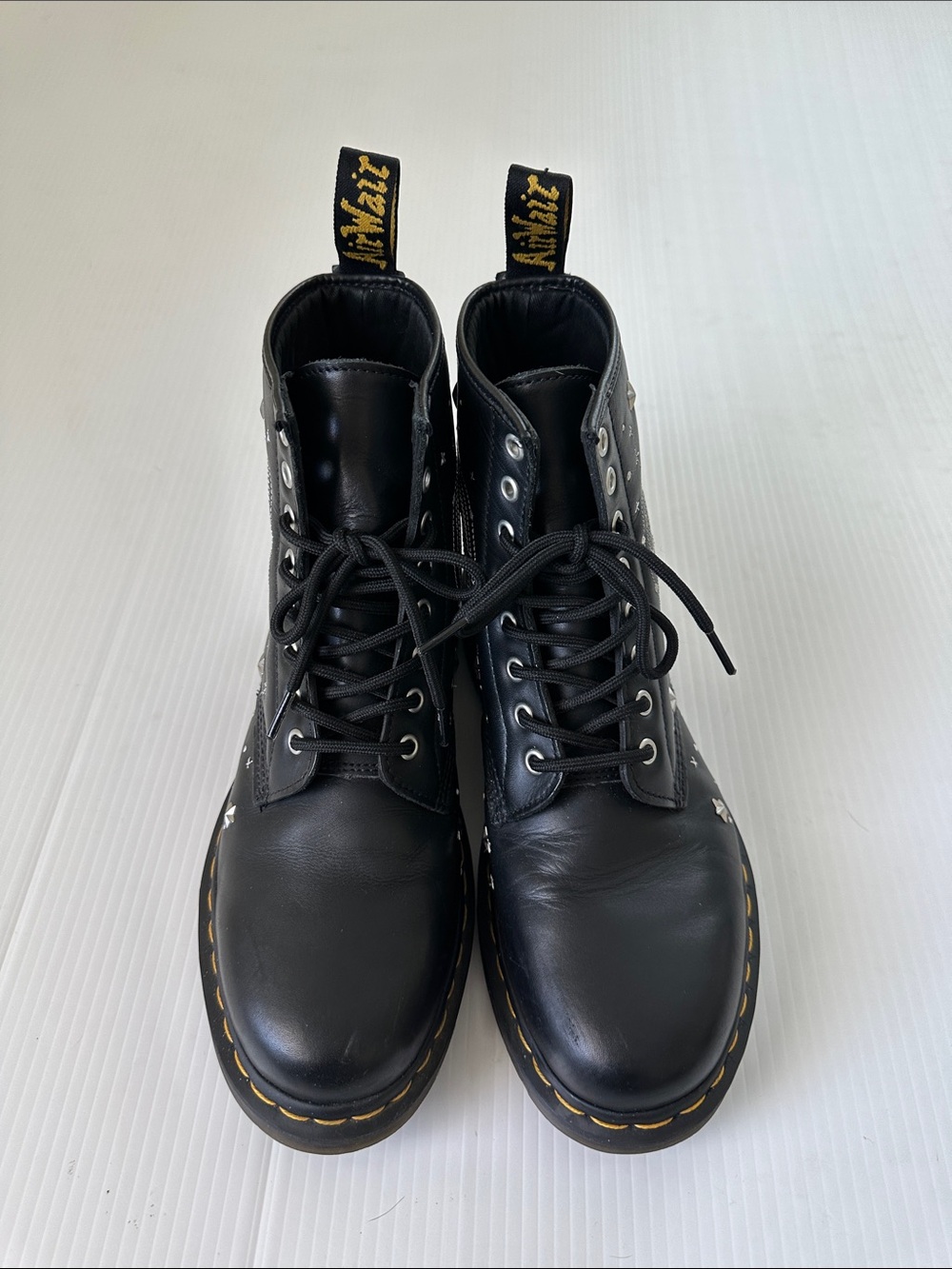 Dr. Martens 1460 Cosmic Embroidered Leather Lace Up Boots Black, 10 (42) - Picture 10 of 14
